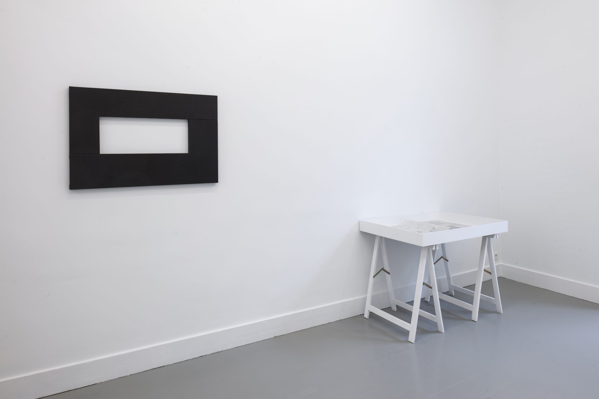 Ian Wilson -installation view at Jan Mot, 2019