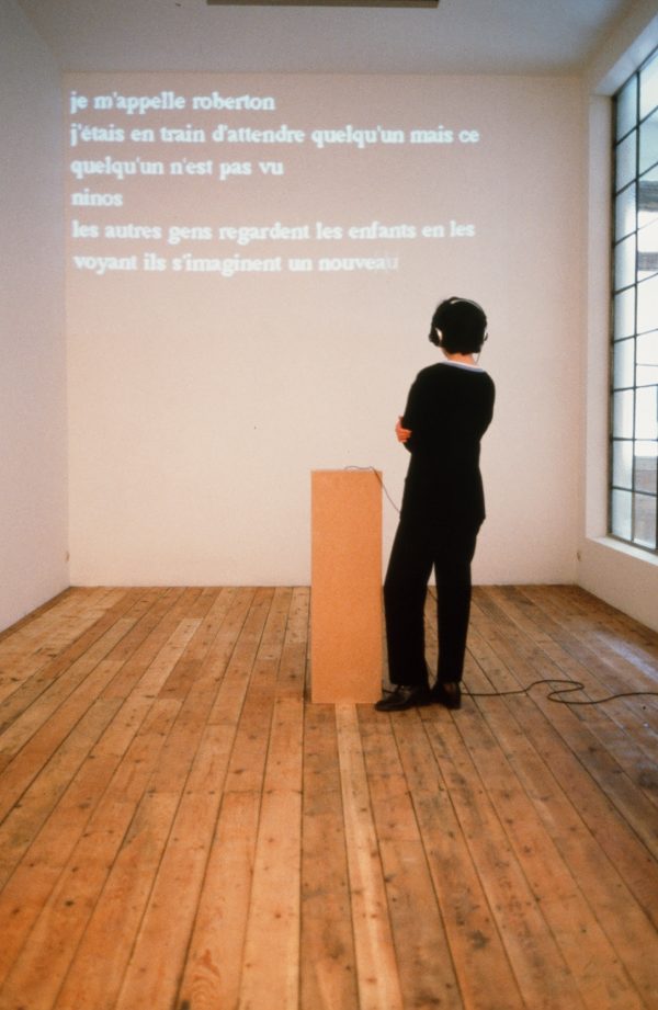 Pierre Bismuth, installation view at Jan Mot, 1996